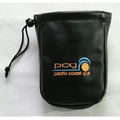 Synthetic Leather Drawstring Valuable Pouch